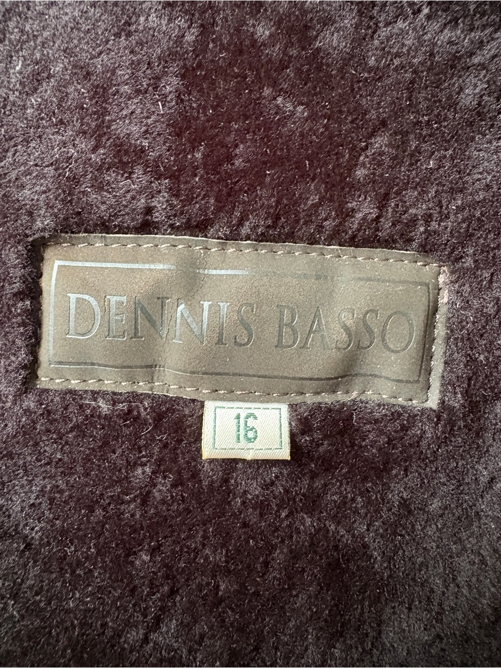 Vintage Dennis Basso Brown Shearling Long Coat - Picture 9 of 10
